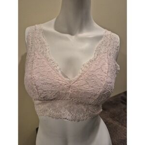 Marilyn Monroe Lace Bralette in Pale Pink